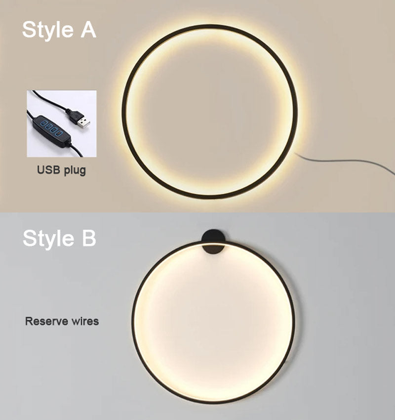 Modern Circle LED Wall Light With Soft Glow For Ambient Illumination