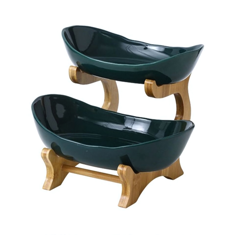 Moderní třípatrový kuchyňský organizér na ovoce pro elegantní vystavení