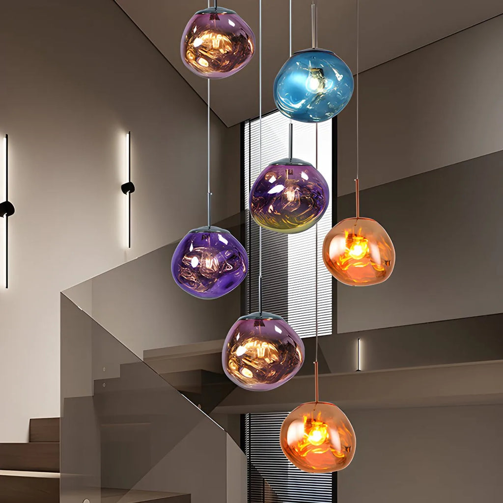 Suspension Lux Lava Flow pour salle à manger design moderne