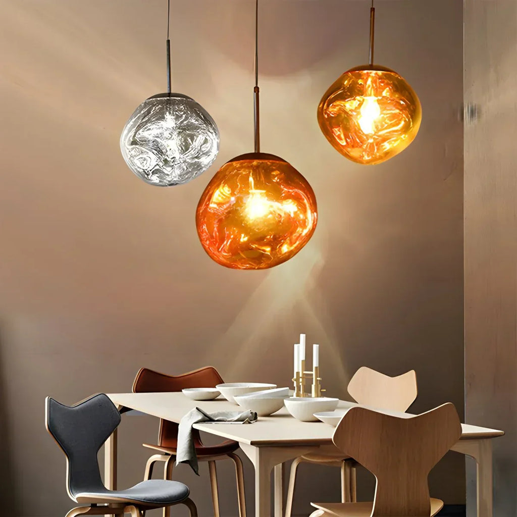 Suspension Lux Lava Flow pour salle à manger design moderne