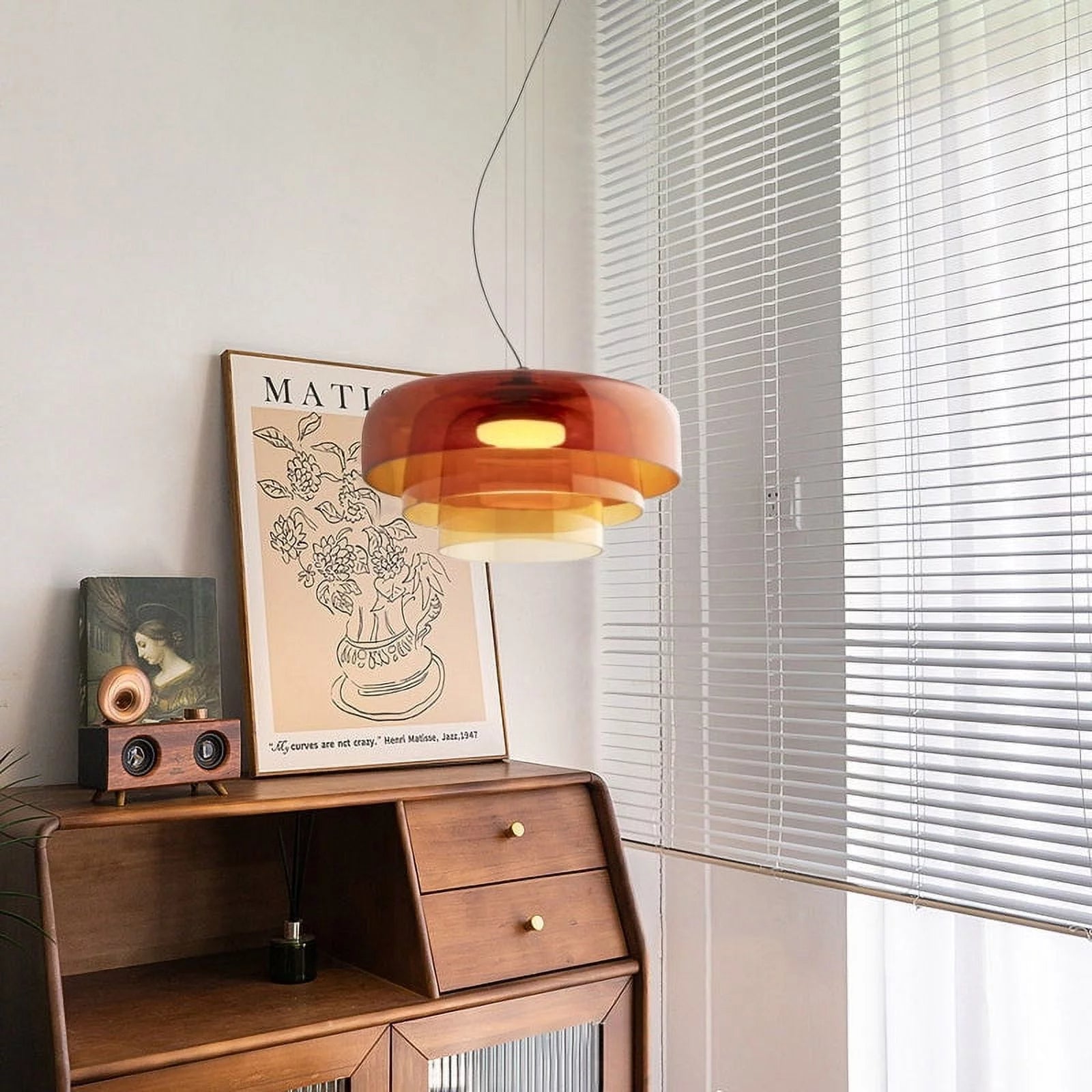 Kirrea Moderne Glas-Pendelleuchte für Küchenbereiche