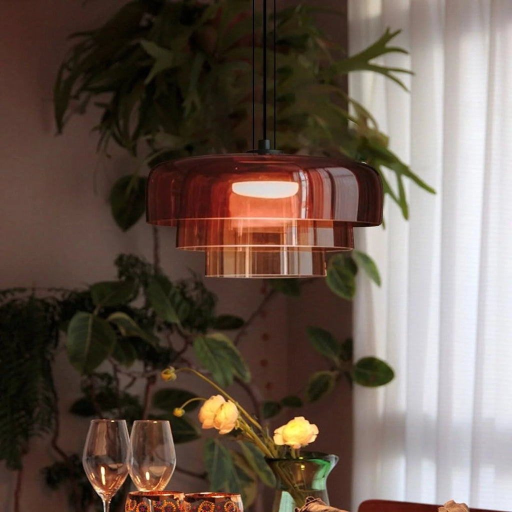 Kirrea Moderne Glas-Pendelleuchte für Küchenbereiche