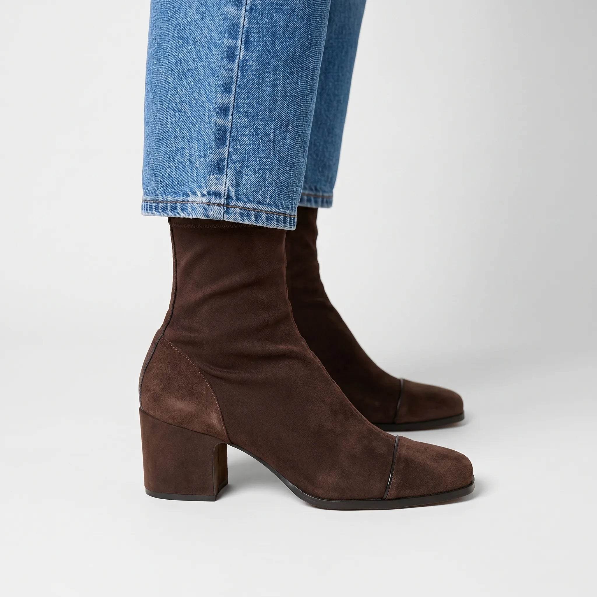 Block Heel Ankle Boots -  Daily Commutes - Ormexis