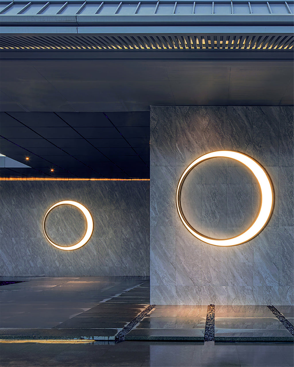 Minimalistyczna lampa pierścieniowa Lunar | Ormexis