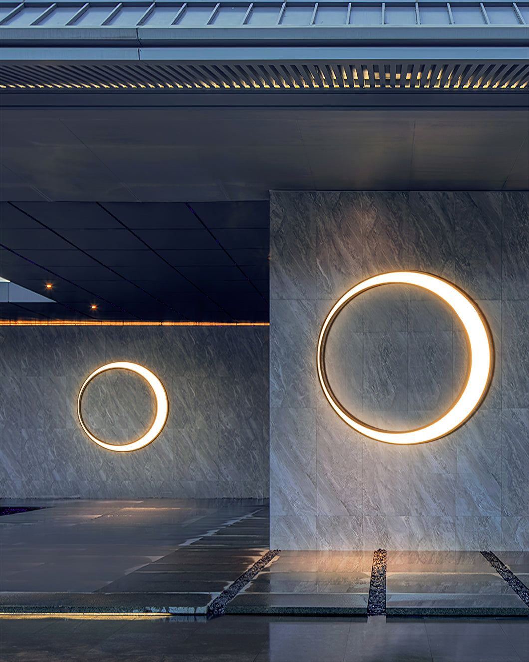 Minimalistyczna lampa pierścieniowa Lunar | Ormexis