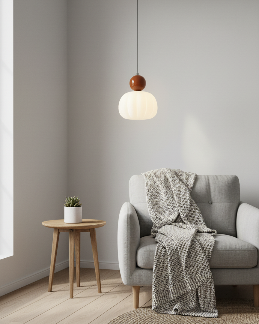 Bolvormige hanglamp met accentverlichting | Ormexis