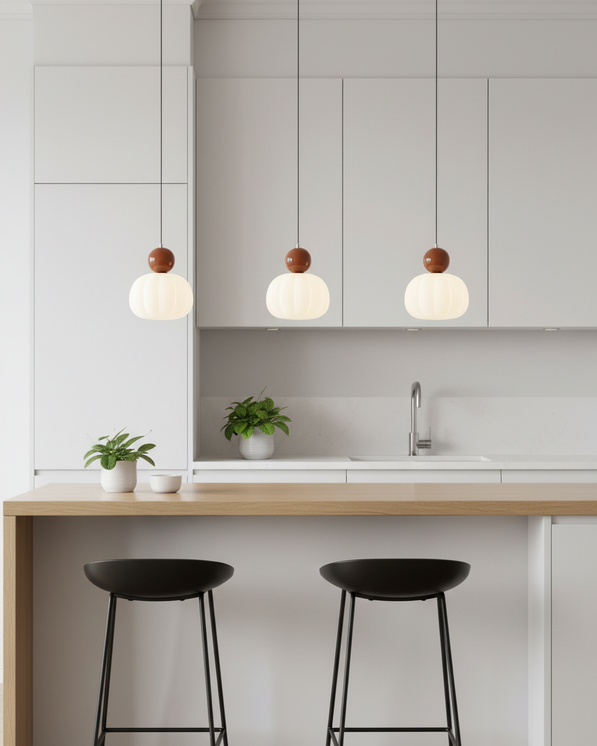 Bolvormige hanglamp met accentverlichting | Ormexis