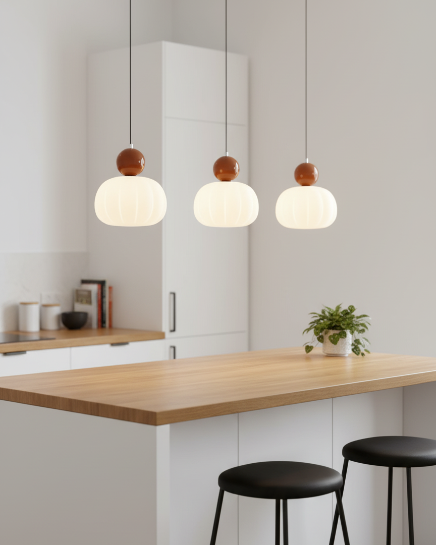 Bolvormige hanglamp met accentverlichting | Ormexis