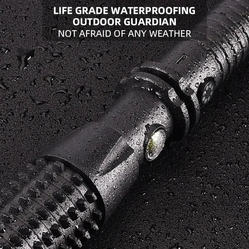 Rechargeable LED Flashlight For Self Defense And Outdoor Safety, Portable And Ultra Bright