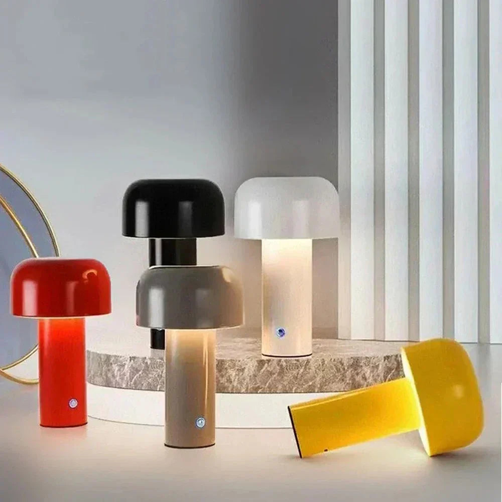 Lampe Champignon Portable Rechargeable par USB, Lumière LED pour Espaces Confortables