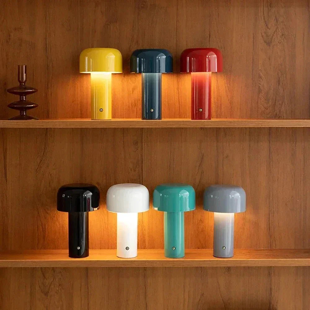Lampe Champignon Portable Rechargeable par USB, Lumière LED pour Espaces Confortables