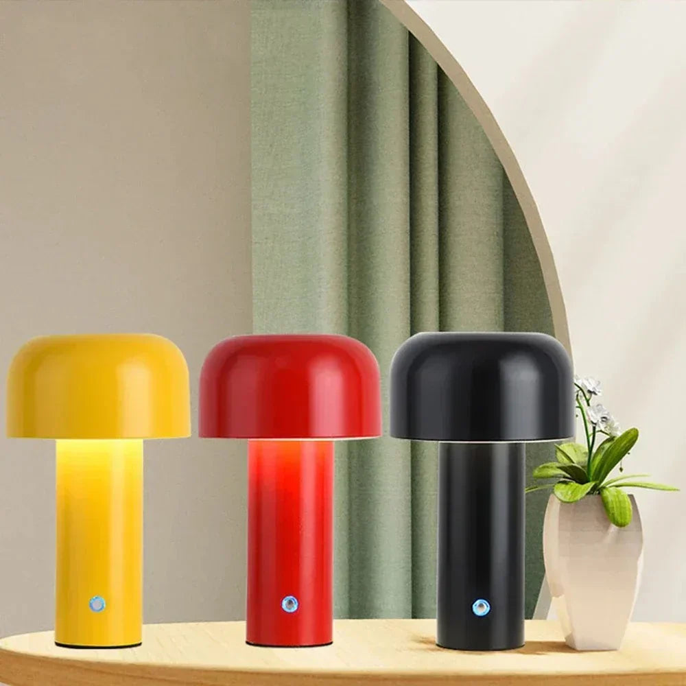 Lampe Champignon Portable Rechargeable par USB, Lumière LED pour Espaces Confortables