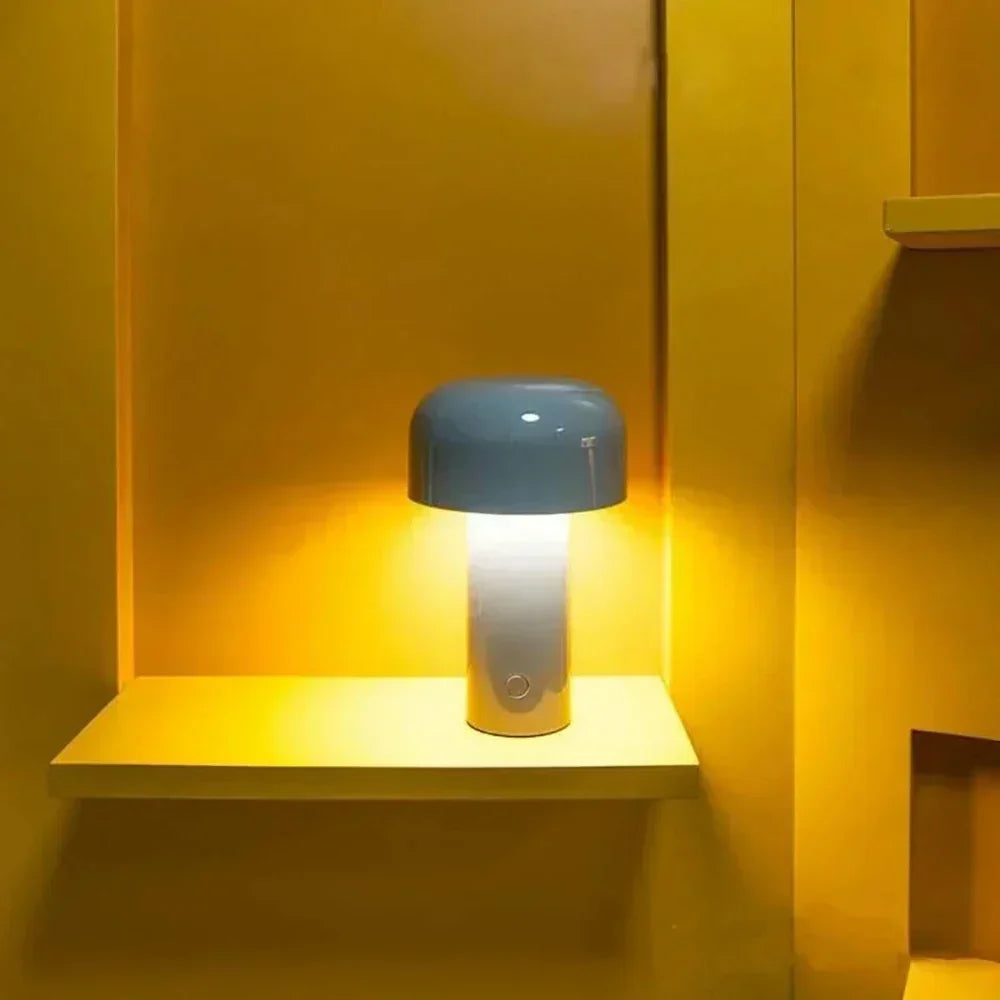 Lampe Champignon Portable Rechargeable par USB, Lumière LED pour Espaces Confortables