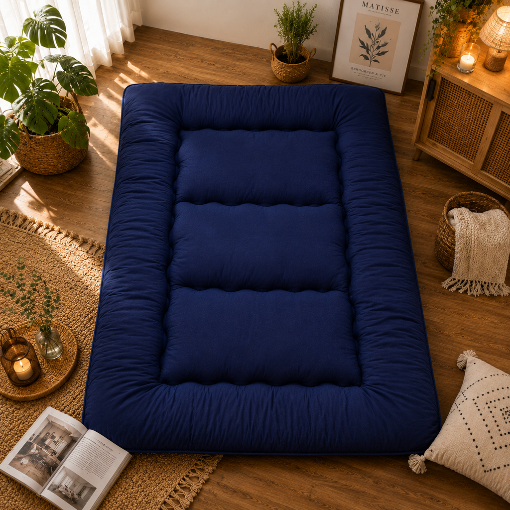 Foldable Tatami Floor Mattress, Four Inch Thick Futon For All Ages