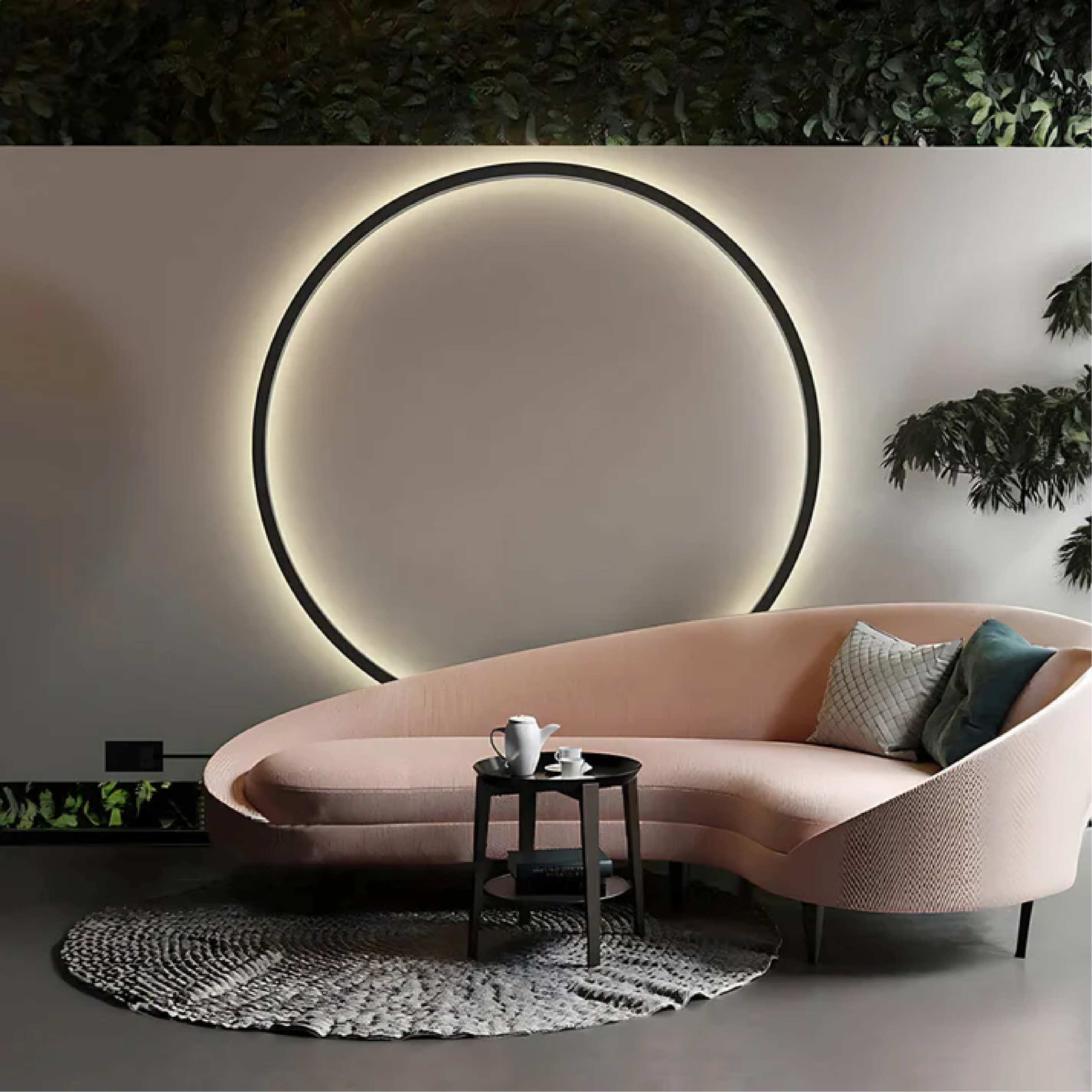 Geometric Circle Halo Wall Light | Ormexis