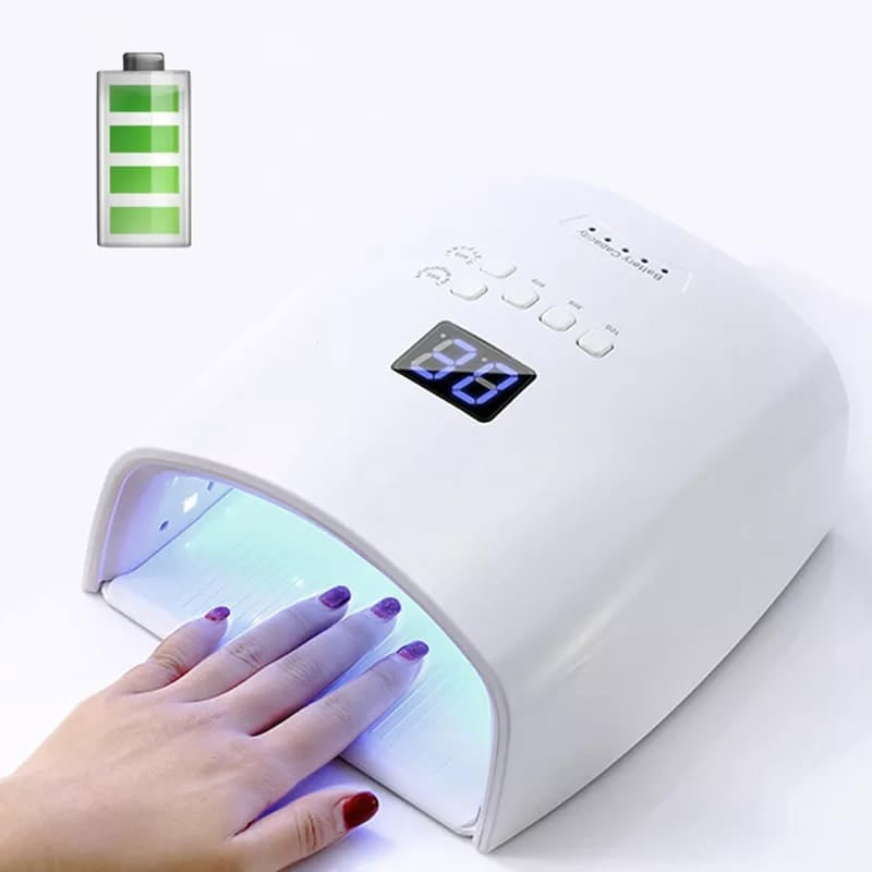 66W Cordless UV Nail Curing Lamp With Automatic Sensor For Portable Gel Curing Device