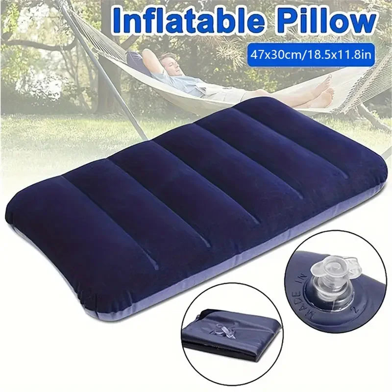 Napvoy ergonomický cestovní polštář s nafukováním vzduchem pro přenosné pohodlí kdekoli