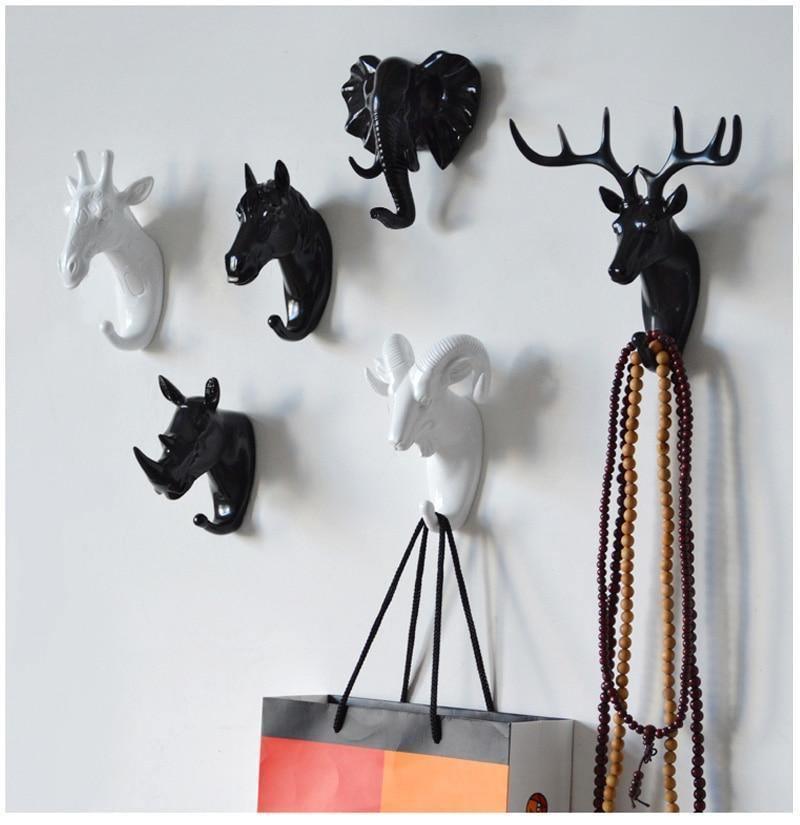 Nature's Touch Animal Design Wall Hooks for Keys and Accessories Storage