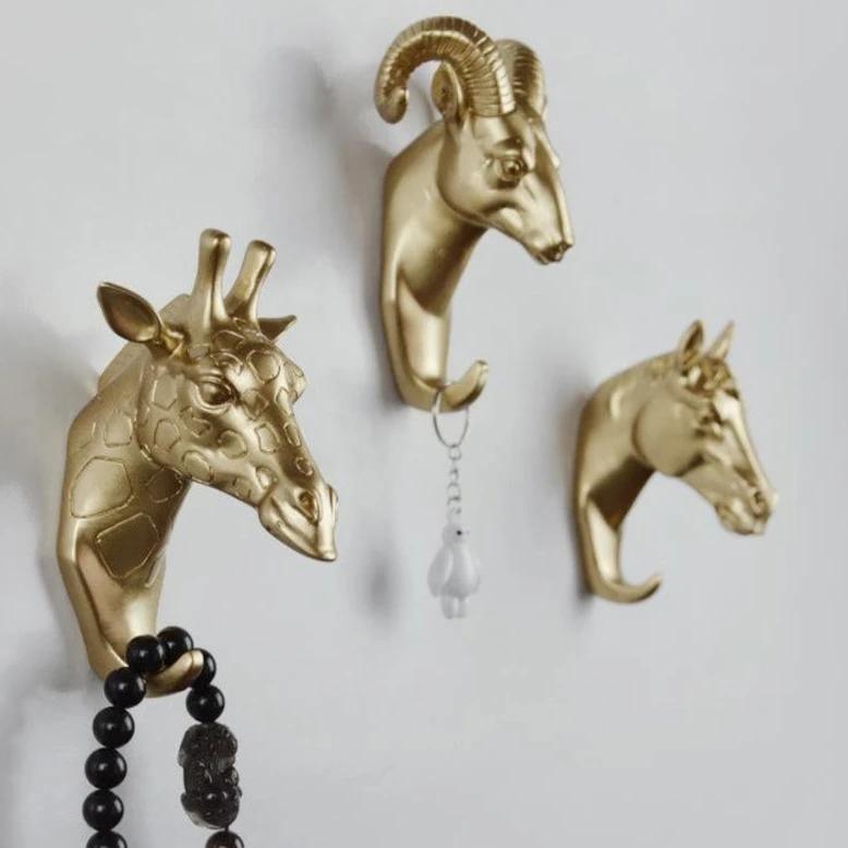 Nature's Touch Animal Design Wall Hooks for Keys and Accessories Storage