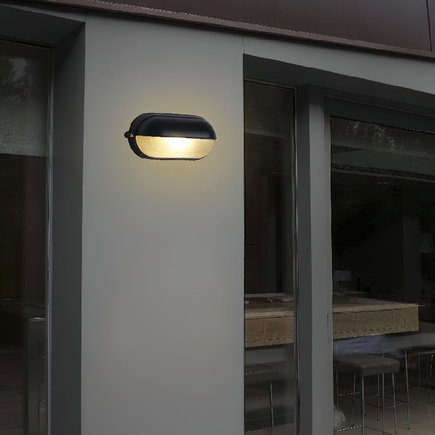 Przemysłowa lampa ścienna typu bulkhead | Ormexis