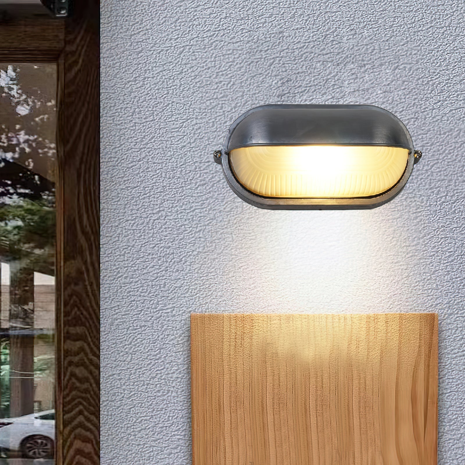 Przemysłowa lampa ścienna typu bulkhead | Ormexis