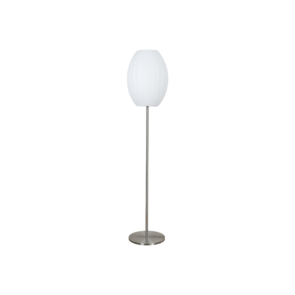 Spherical Ribbed Shade Floor Lamp | Ormexis