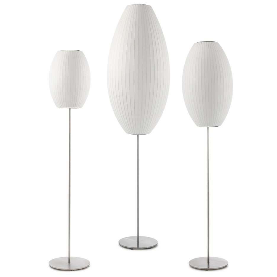 Spherical Ribbed Shade Floor Lamp | Ormexis