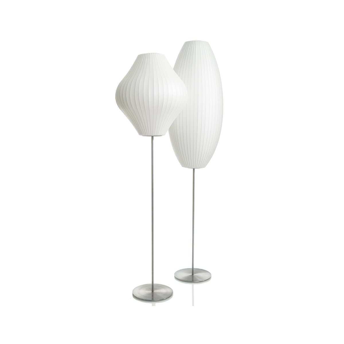 Spherical Ribbed Shade Floor Lamp | Ormexis