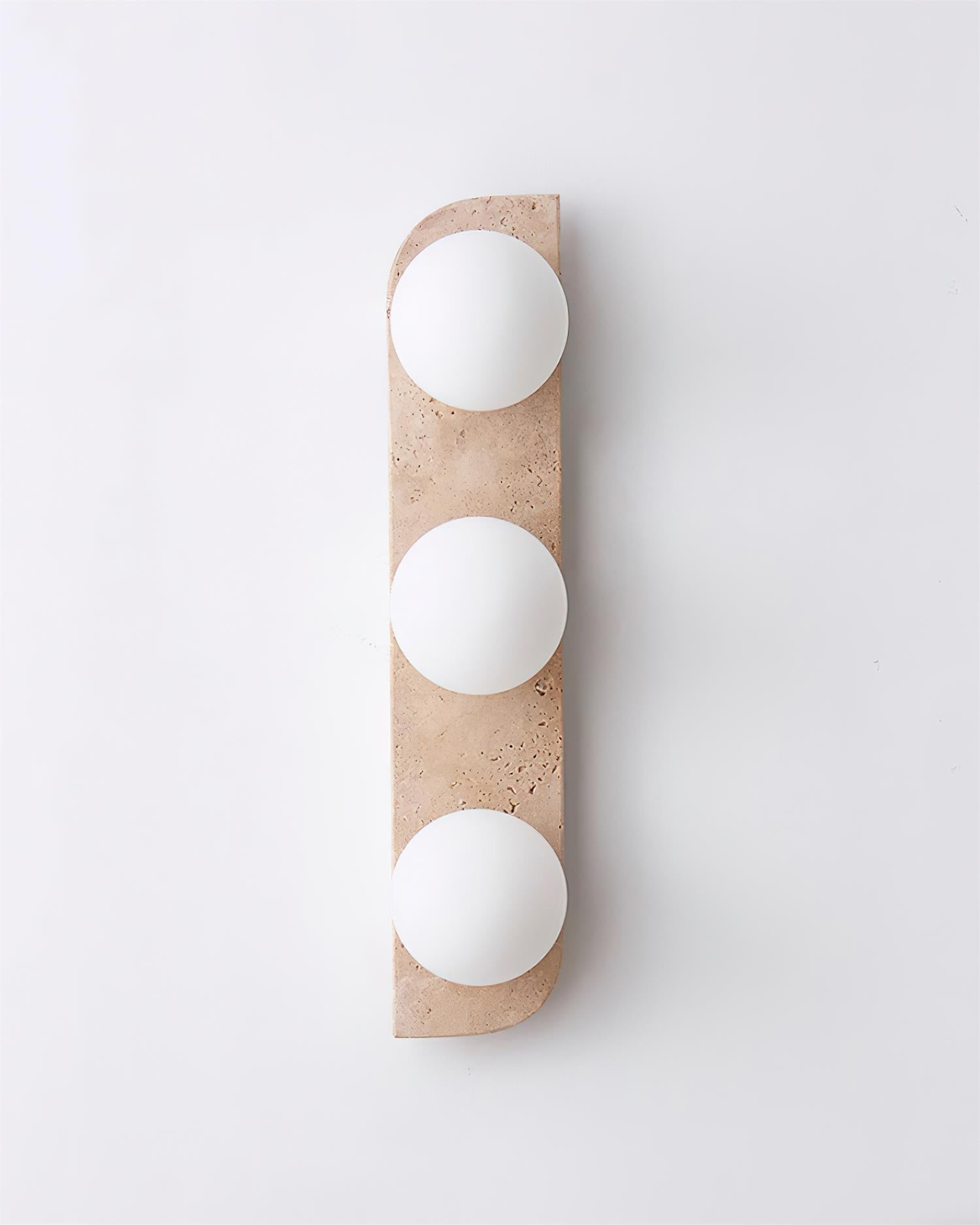 Travertine Orb Wall Light | Ormexis