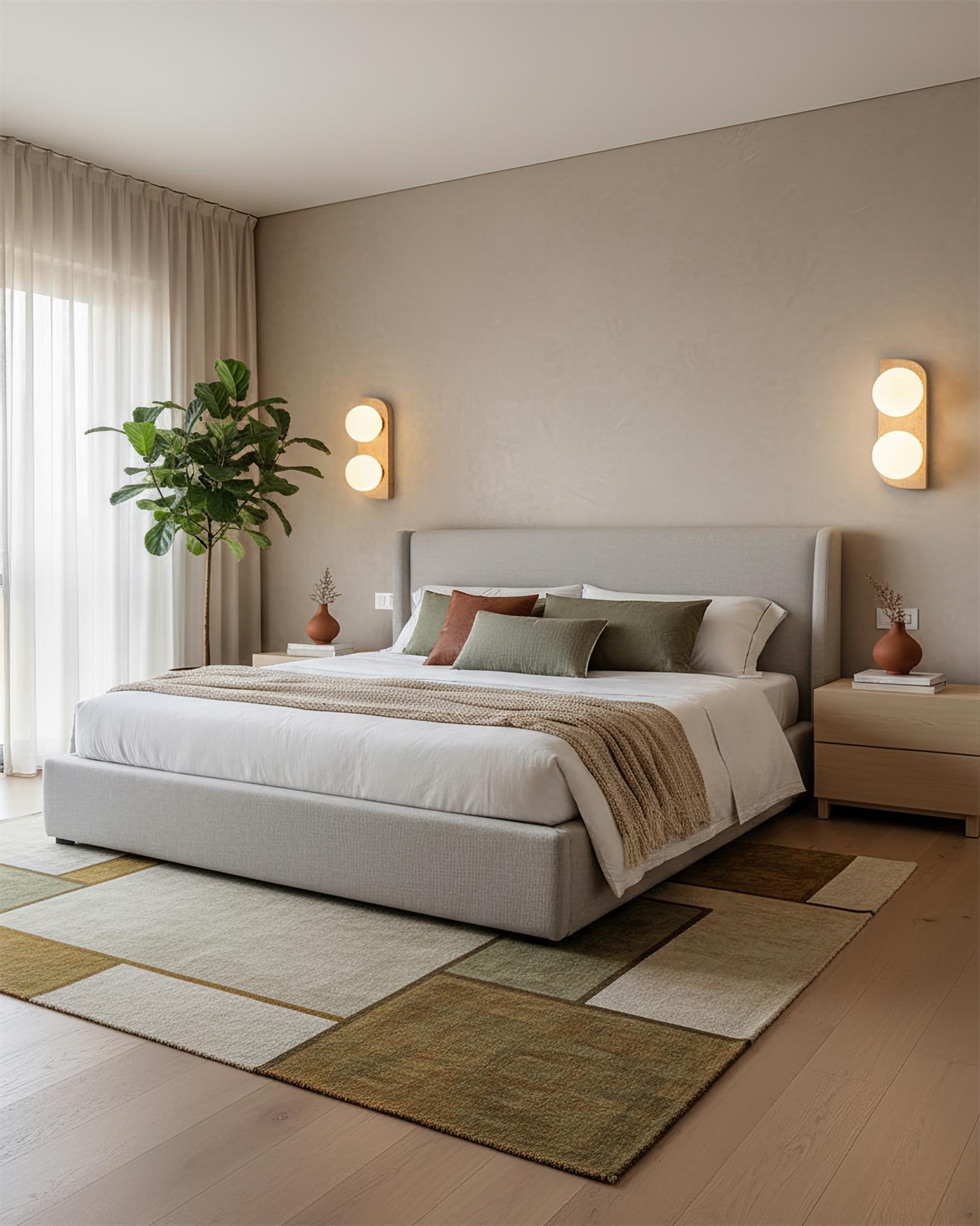 Travertine Orb Wall Light | Ormexis