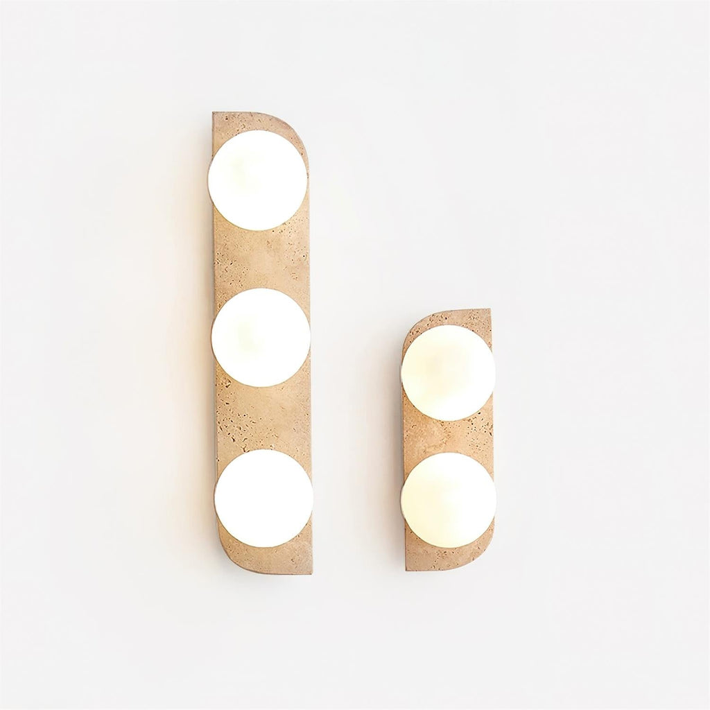 Travertine Orb Wall Light | Ormexis