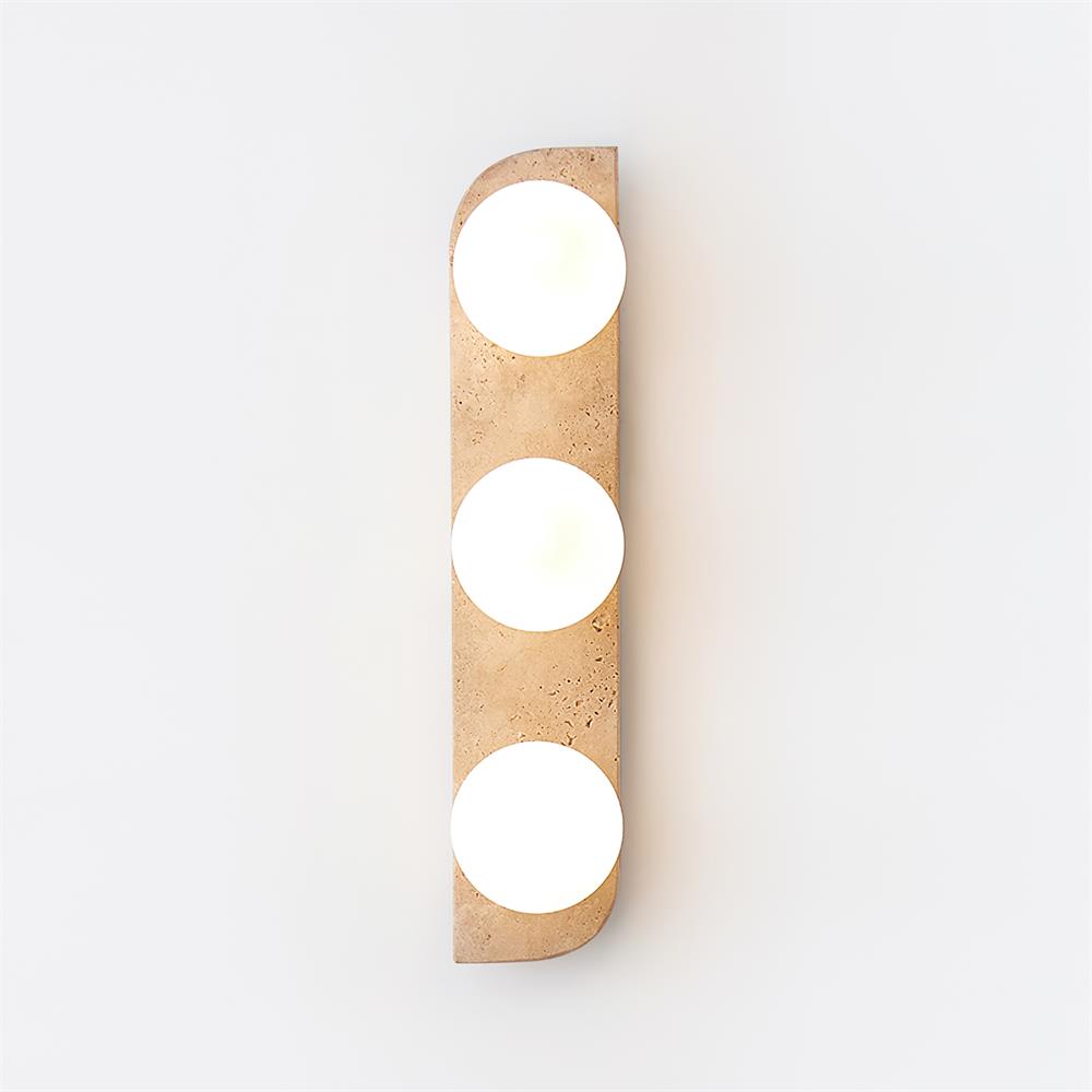 Travertine Orb Wall Light | Ormexis