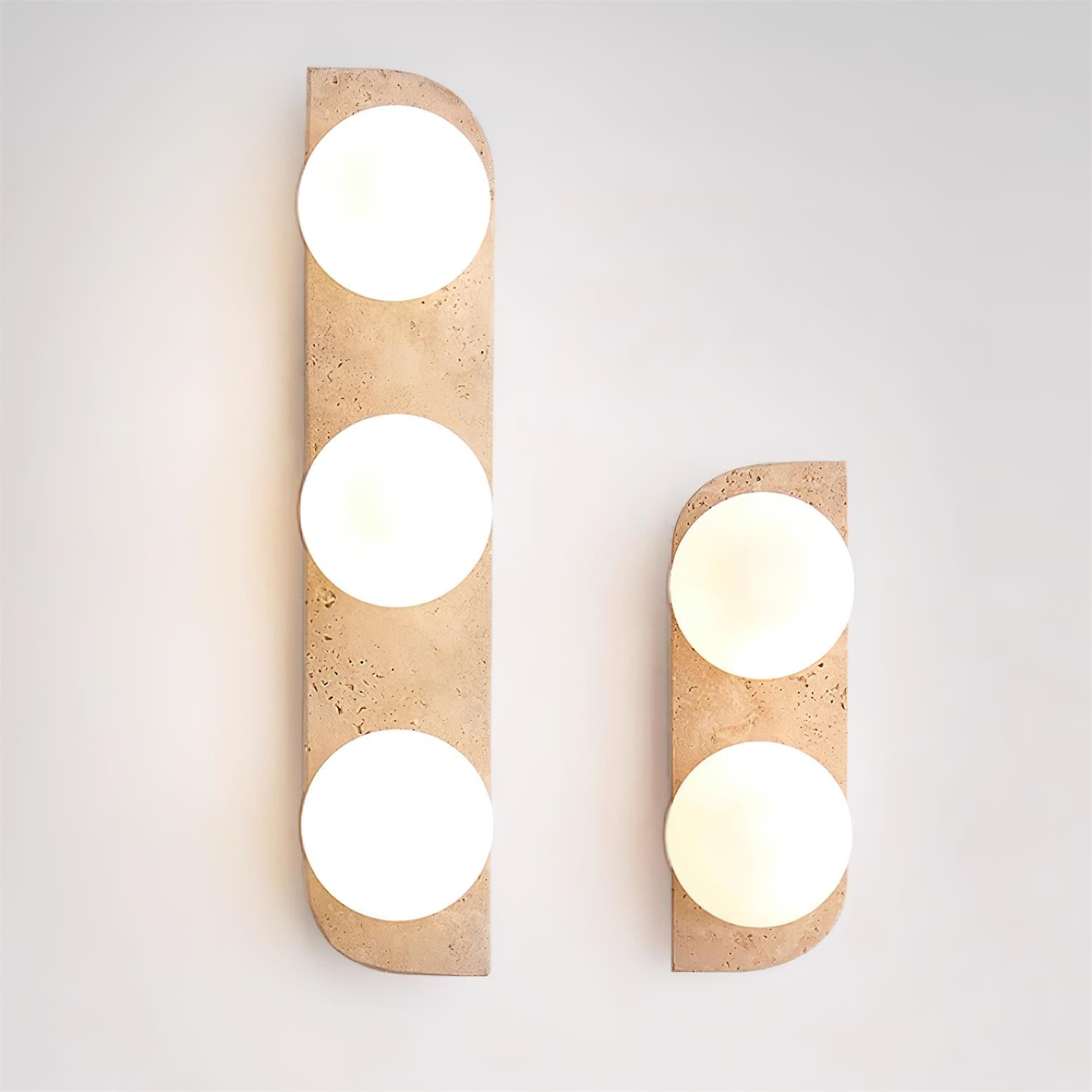 Travertine Orb Wall Light | Ormexis