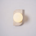 Travertine Orb Wall Light | Ormexis