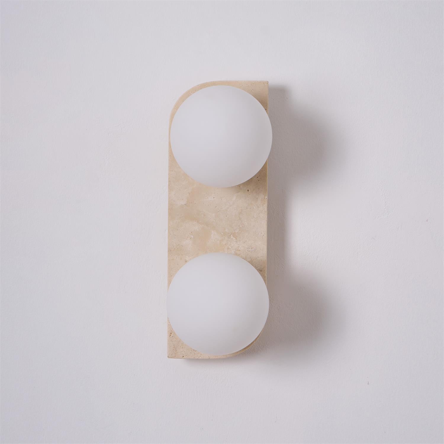 Travertine Orb Wall Light | Ormexis