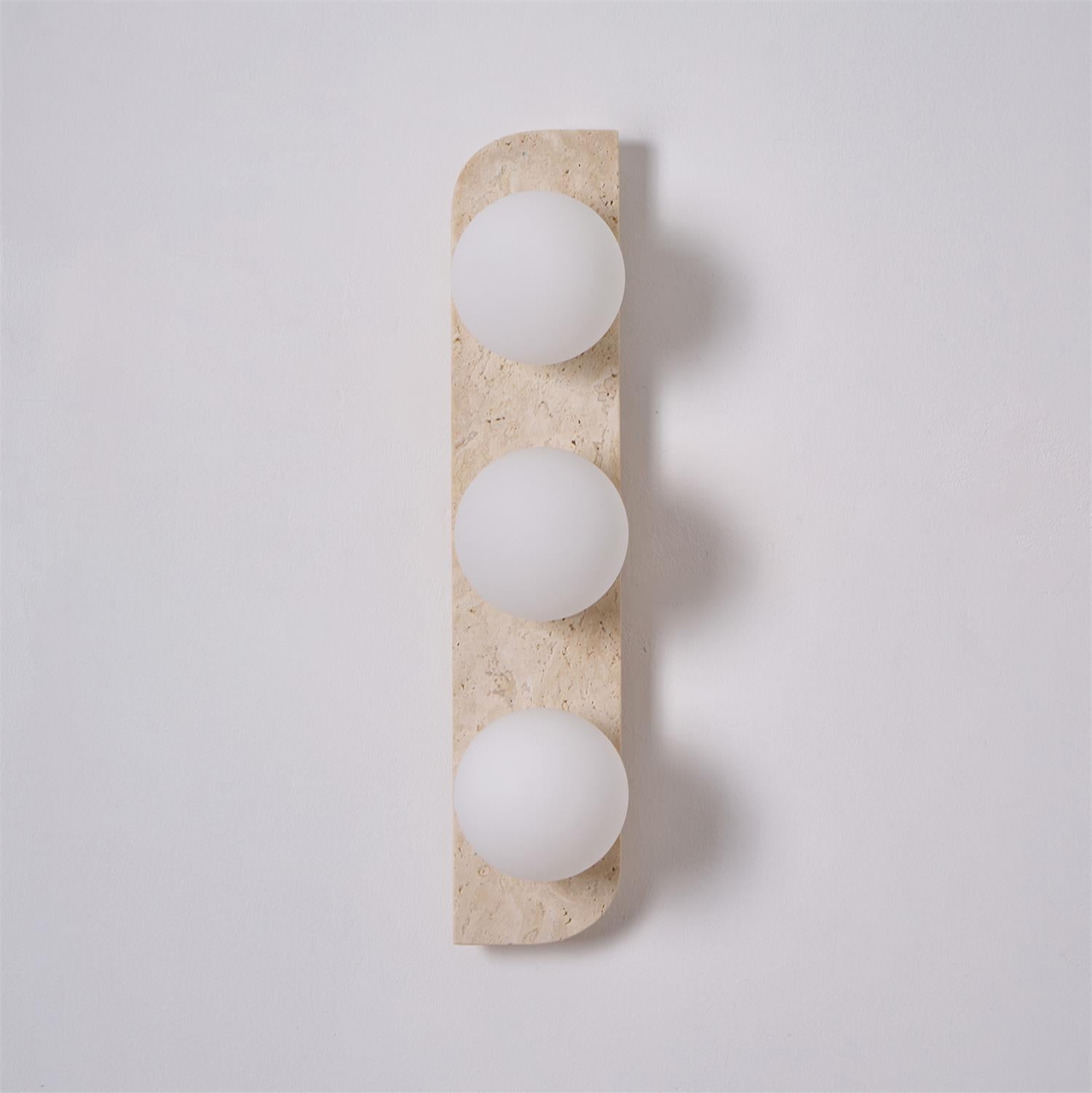 Travertine Orb Wall Light | Ormexis