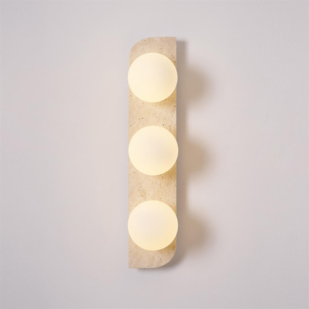 Travertine Orb Wall Light | Ormexis