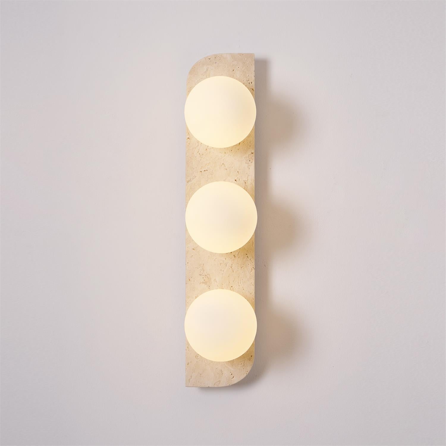 Travertine Orb Wall Light | Ormexis
