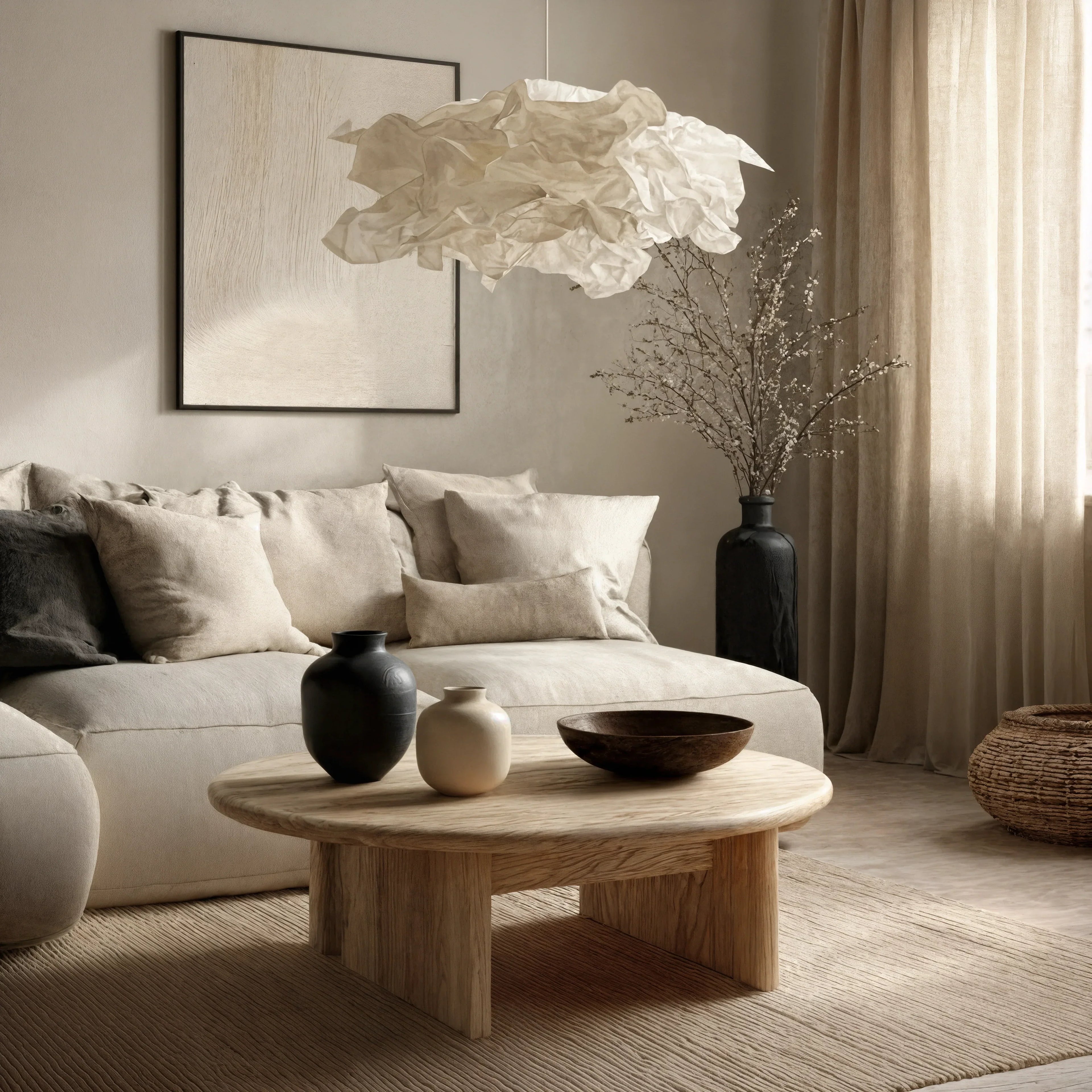 Lampe de plafond NimbusCloud Dreamy à éclat organique et nuageux