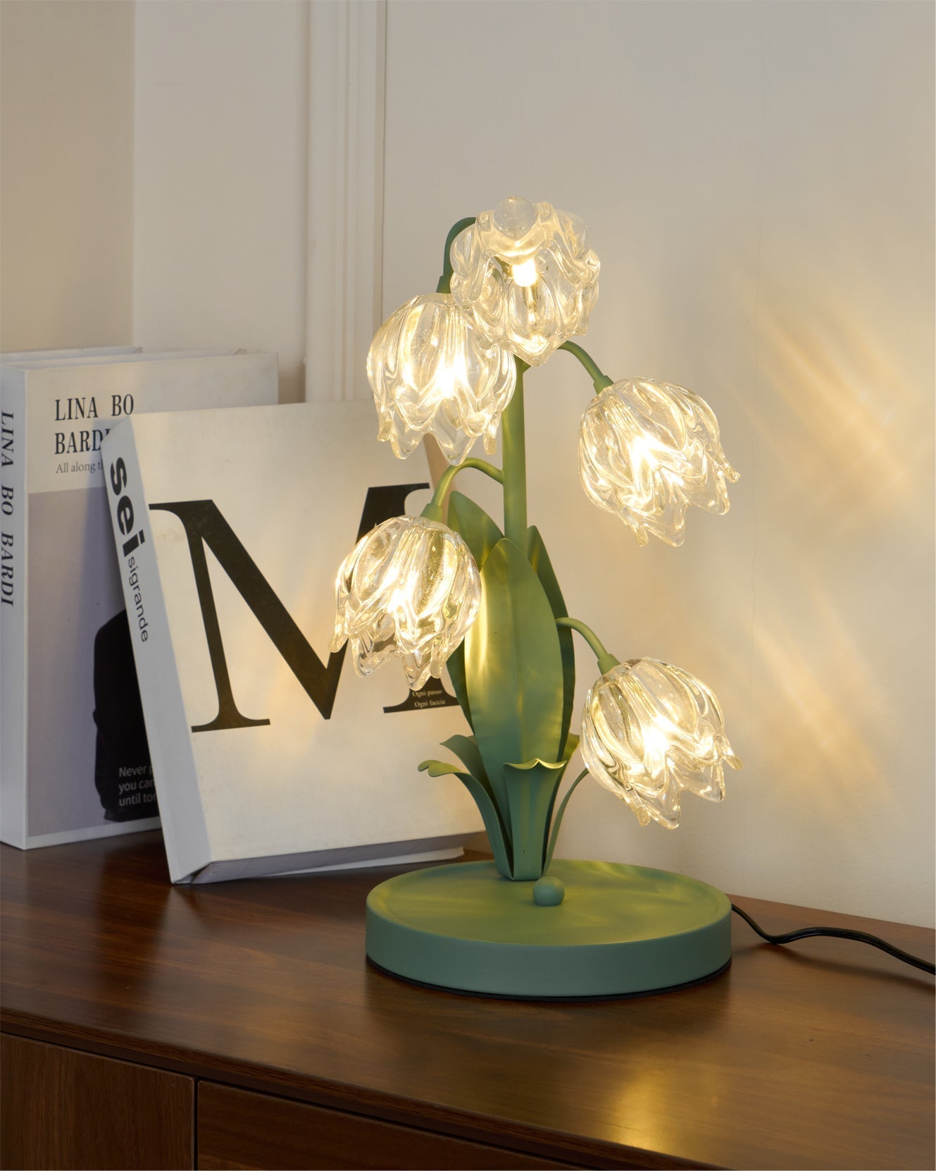 Kryształowa lampa stołowa Lily | Ormexis