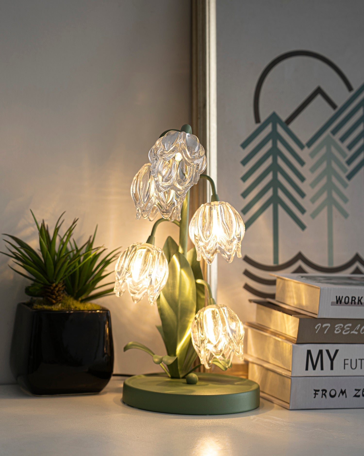Kryształowa lampa stołowa Lily | Ormexis