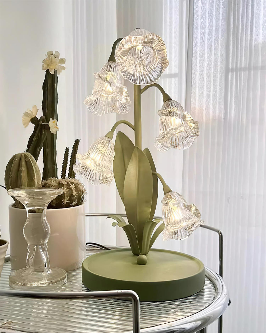 Kryształowa lampa stołowa Lily | Ormexis