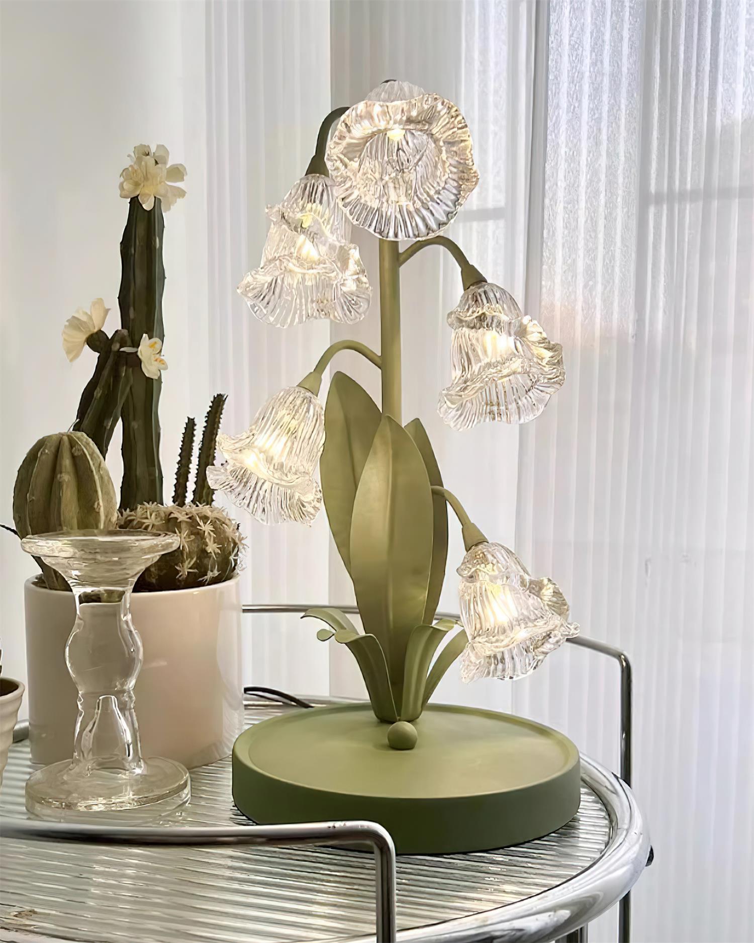 Kryształowa lampa stołowa Lily | Ormexis