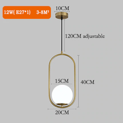 Nordic Glass Pendant Lights For Contemporary Home Decor