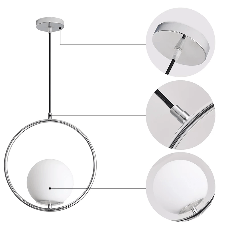 Nordic Glass Pendant Lights For Contemporary Home Decor