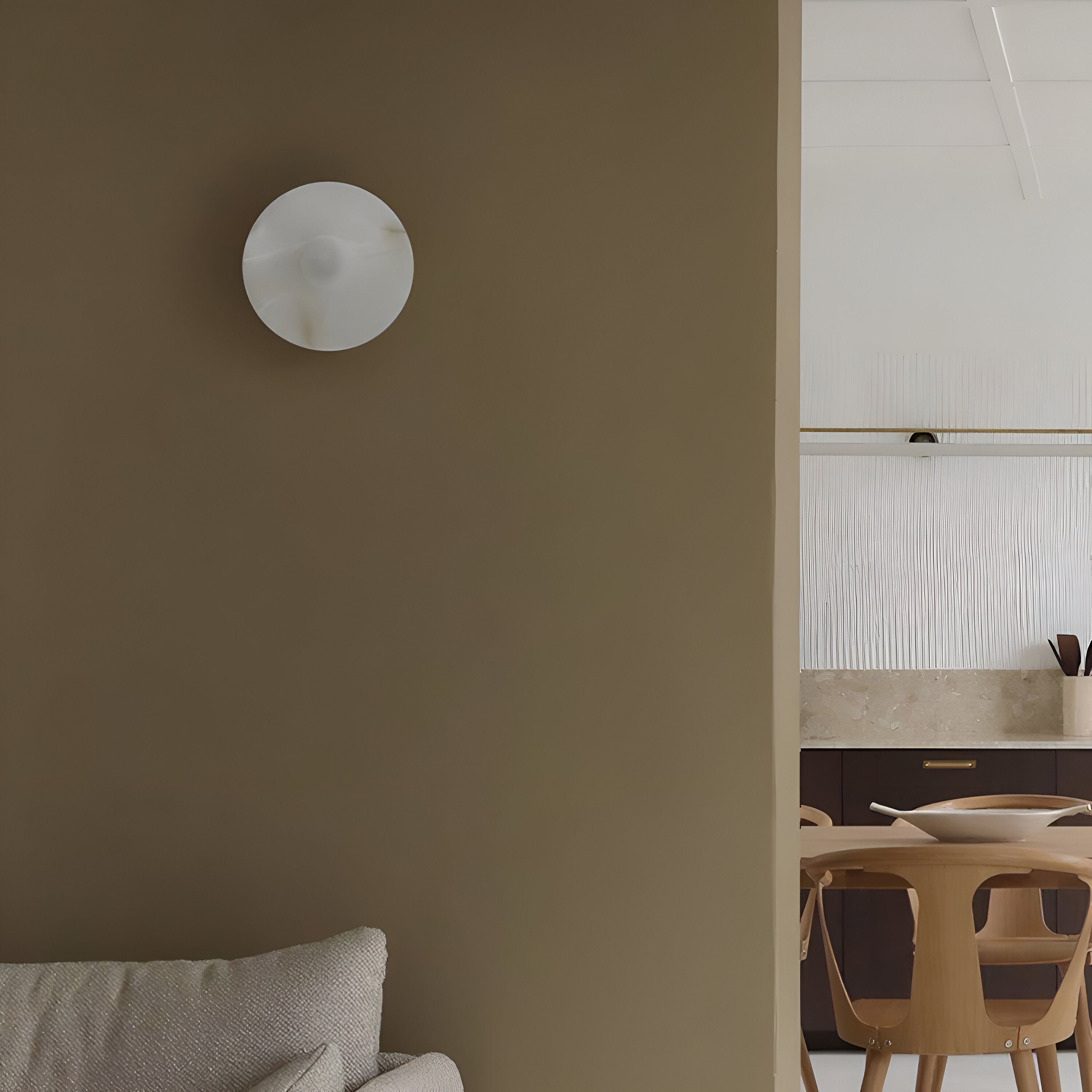 Aplica de perete tip halo, în stil minimalist nordic | Ormexis