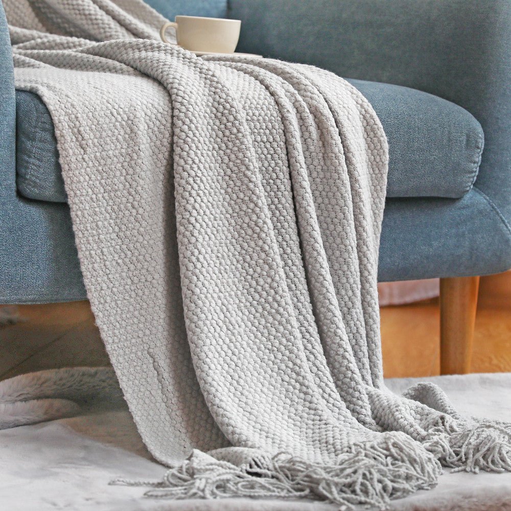 Nordic Collection Gemütliche Grobstrickdecke für ganzjährigen Komfort