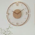 Nordická elegance minimalistické hodiny z masivního dřeva s tichým quartzovým strojkem