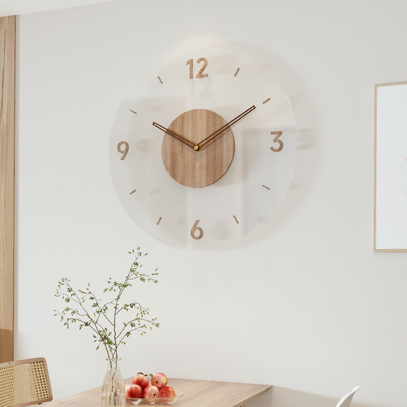 Nordická elegance minimalistické hodiny z masivního dřeva s tichým quartzovým strojkem