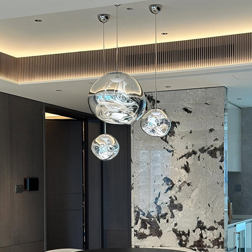 Nordic Industrial Pendant Light With Lava Design For Modern Interiors